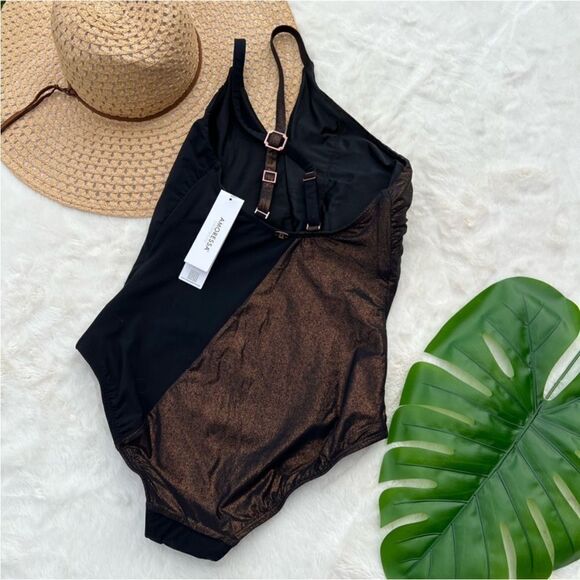 Amoressa by Miraclesuit Lunar Eclipse Horizon One Shoulder Swimsuit - Picture 8 of 11